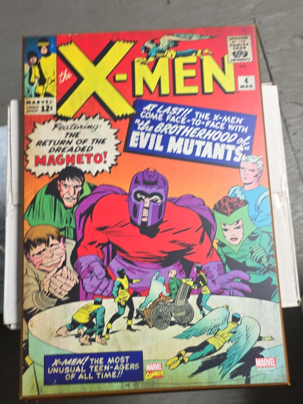 Marvel X-Men Comic Cover - Red, Purple, Green, Yellow